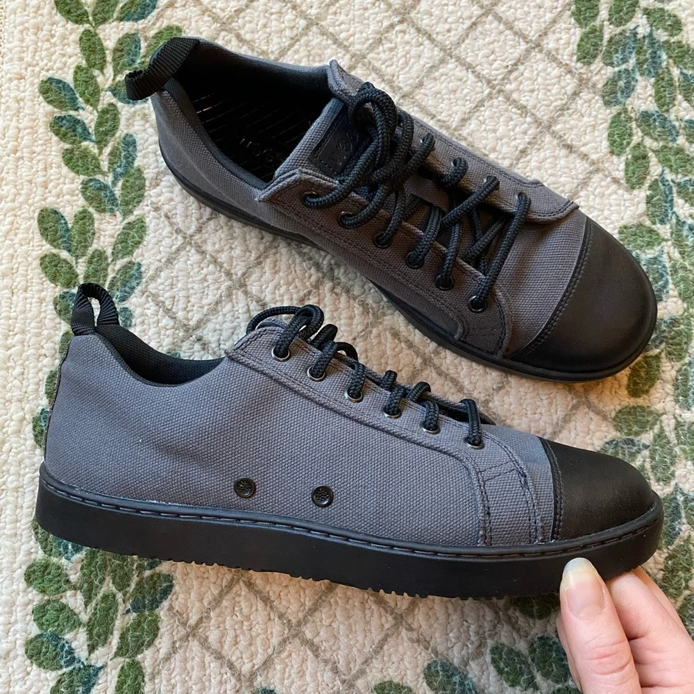Woobies Tactical Mod-1 Cemento Gray Black Canvas Shoes M7/W8.5 USA Made
